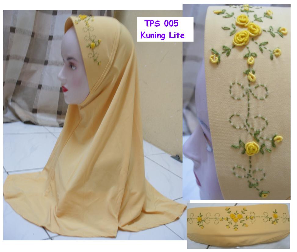 Tudung Plain Awning bersulam Tangan @ RM 35 TPS+005+-+Kuning+Lite