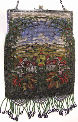Example showing many seed bead colors used in vintage beaded purses