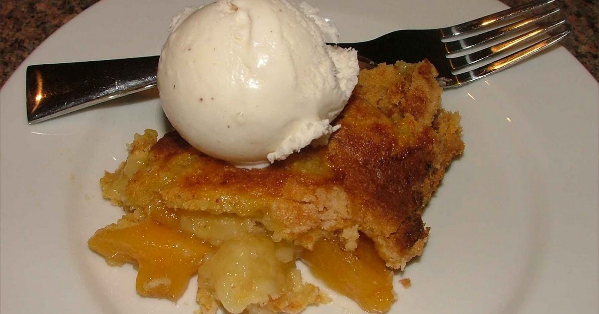 Jaime and Jen Dish Peach Dump Cake