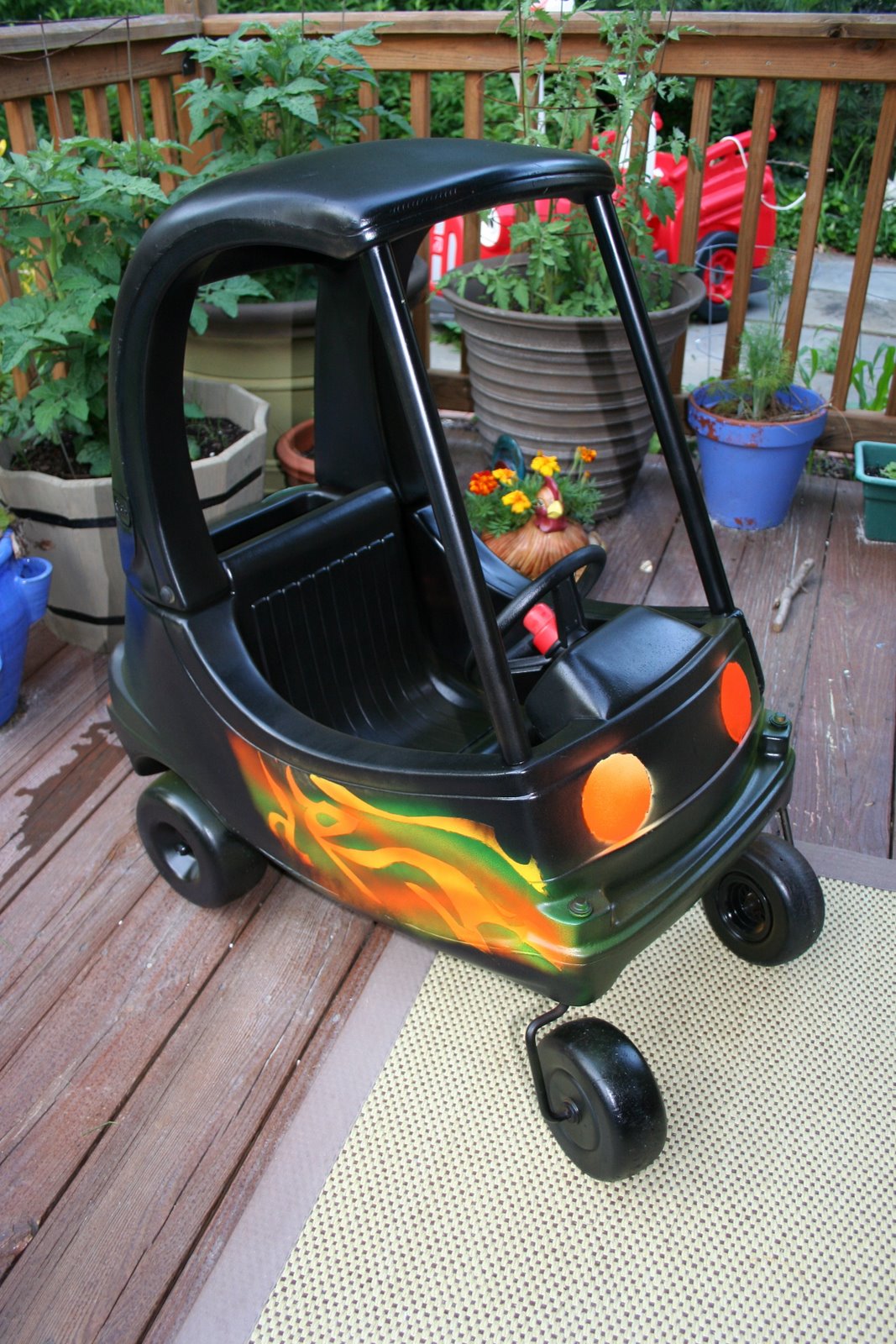 Pink and Green Mama * Cozy Coupe Makeover and Fan Mail