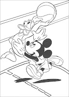 Planse carti de colorat cu Mickey Mouse