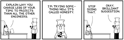 Dilbert, honesty