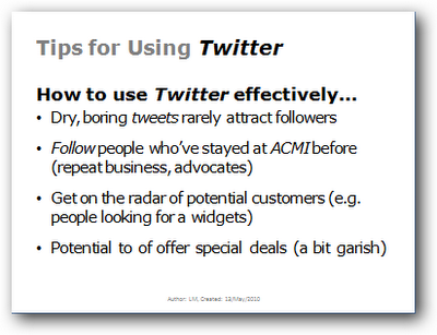 Tips for using Twitter