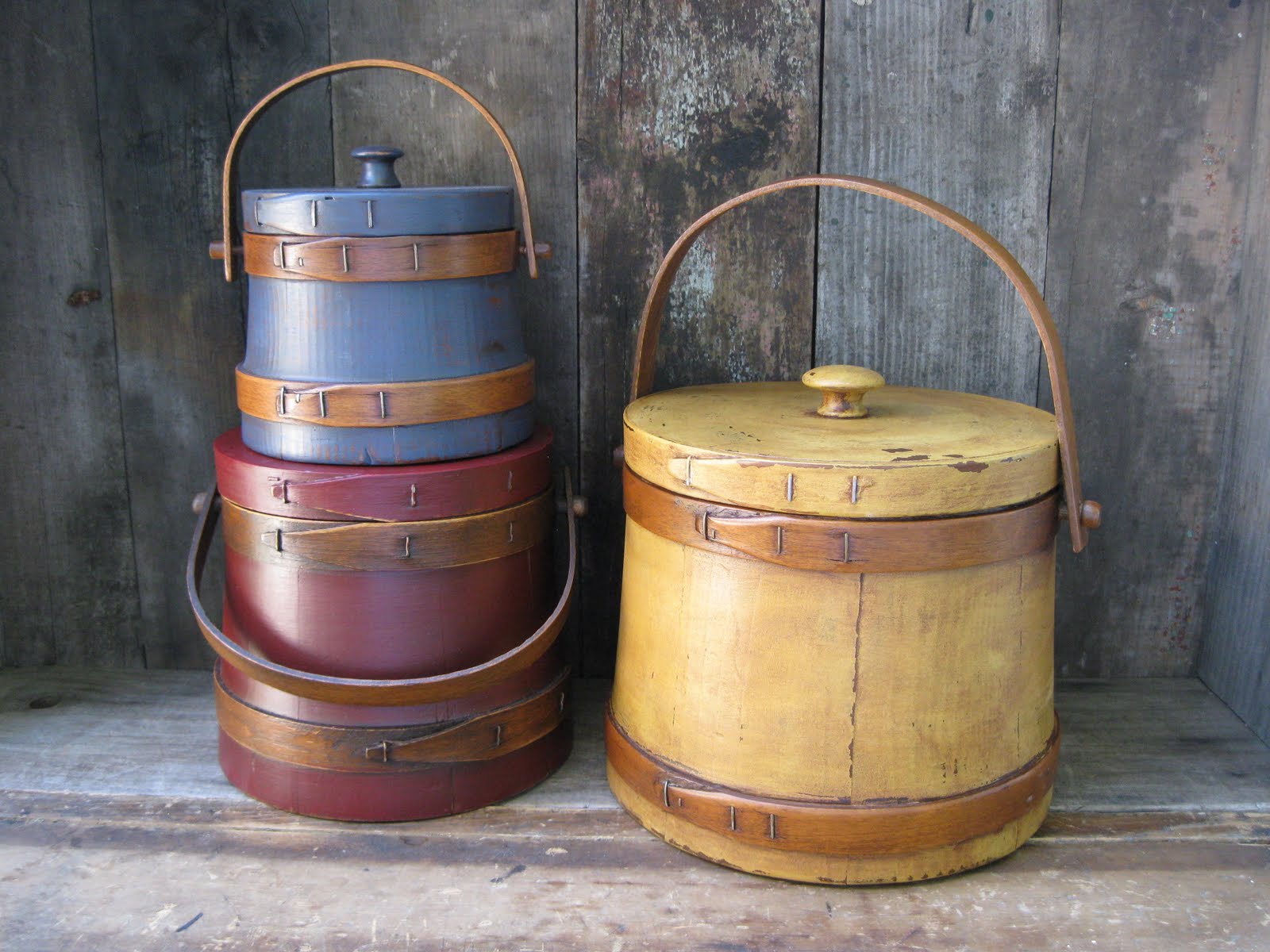 Primitives from the Iowa Prairie Karen's Sugar Buckets