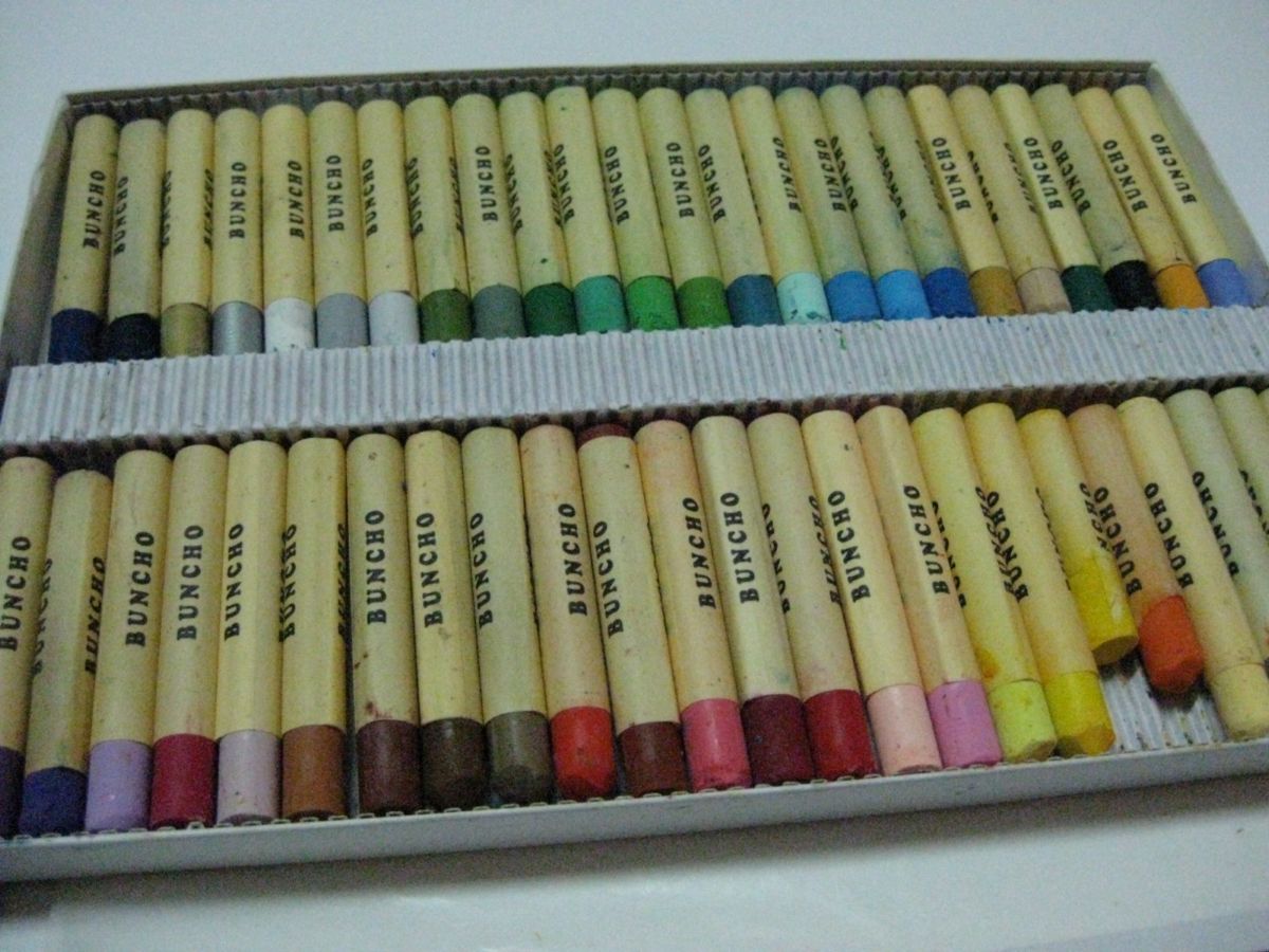 Dormant Butterfly: Pastels, Oil Pastels & Aqua Crayons