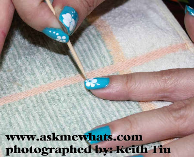 Using a toothpick, spread the   Askmewhats: Nail Art Tutorial: &am