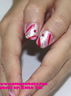 short, and short nails can still do nail art! I am proving a point here!