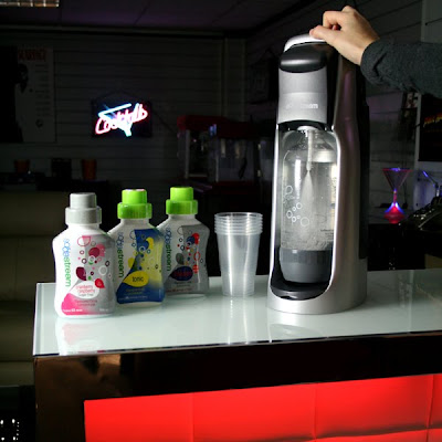The SodaStream Stream Drinks Maker in use