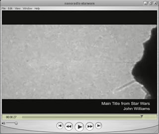 QuickTime video was recorded on the nanotube radio using a Transmission Electron Microscope.