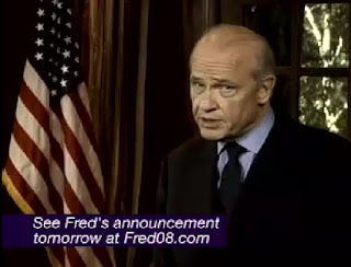Fred Thompson, Vidcap from 'I'm In' Campaign Ad