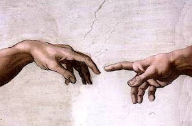 Image: http://4.bp.blogspot.com/_TZ4zYEBSw1I/S42kcz6Z04I/AAAAAAAAL6c/PniEYBmxJIY/s280/Hands_of_God_and_Adam_2.jpg
