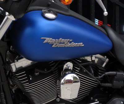 Electric Blue Harley Davidson