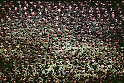 Crowd at a sports performance, China