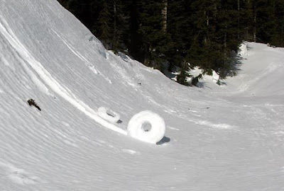 Snow doughnuts, like these found in the North Cascades, form when snow conditions are just right.