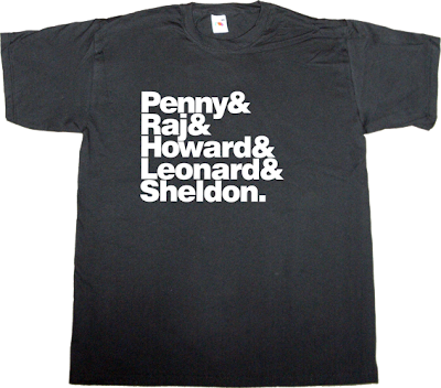The Big Bang Theoryhelvetica TV t-shirt ephemeral-t-shirts