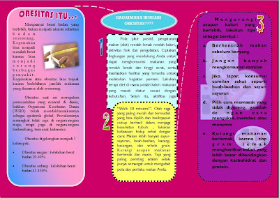 Contoh Leaflet Obesitas | Kesehatan Masyarakat Unsoed