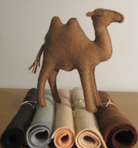 JenMeister Wool felt camel from Sew Soft Toys