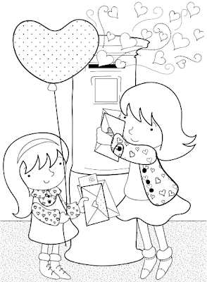 El rincon de la infancia: ♥ Dibujos para pintar de San Valentin ♥