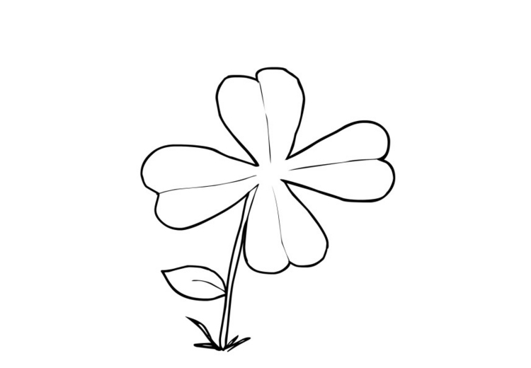 Mi colección de dibujos: ♥ Flor de cuatro petalos ♥