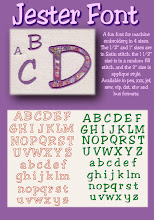 Jester Font/ Applique