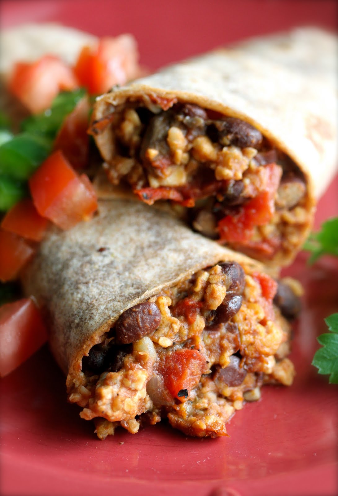 Smith's Vegan Kitchen Tempeh and Black Bean Burritos