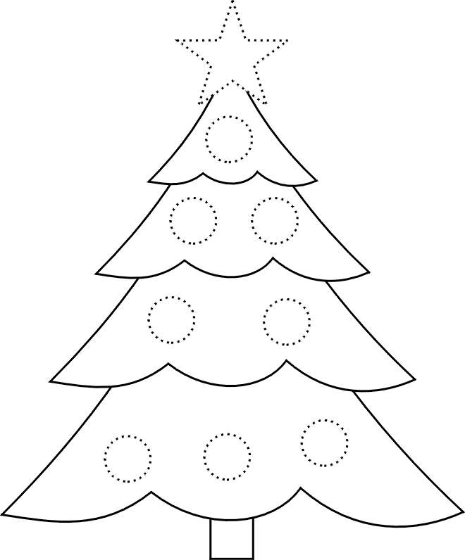 Christmas Tree Coloring Pages Printable Christmas Tree Coloring Pages Printable