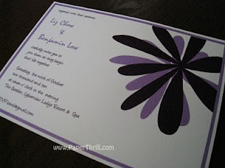 daisy wedding card