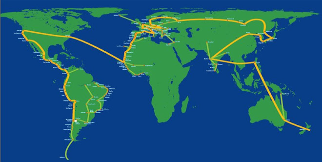 Recorrido de la Marcha Mundial