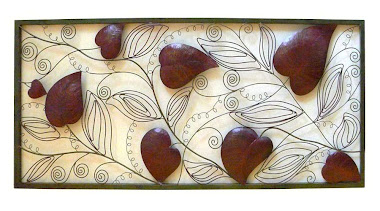 Home Decor Saya METAL WIRE LEAF WALL DECOR