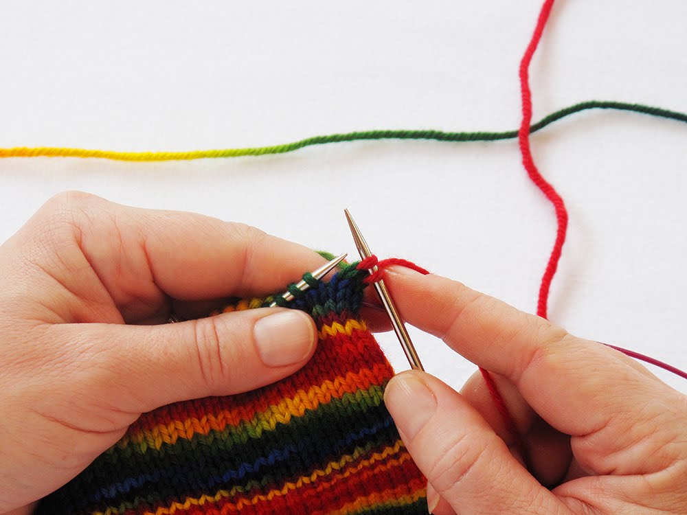 Heidi Bears Stranding yarn...a first step into the mystery of Fair Isle...