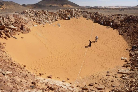 Cráter en el Sahara Cráter en el Sahara