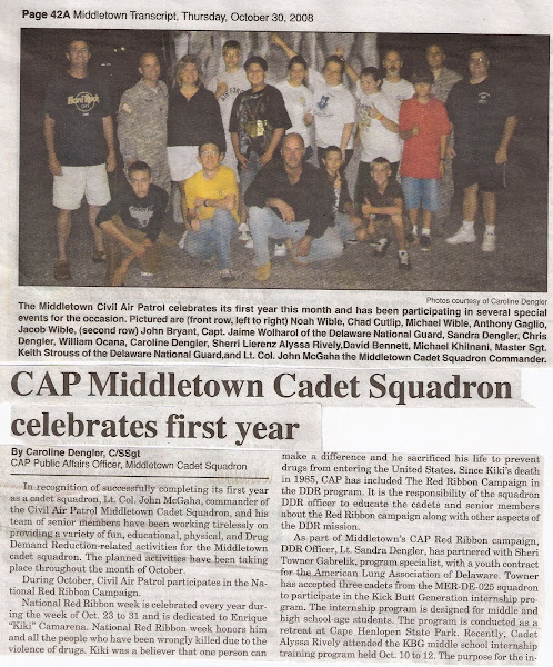 Middletown Cadet Squadron Completes 1st Year
