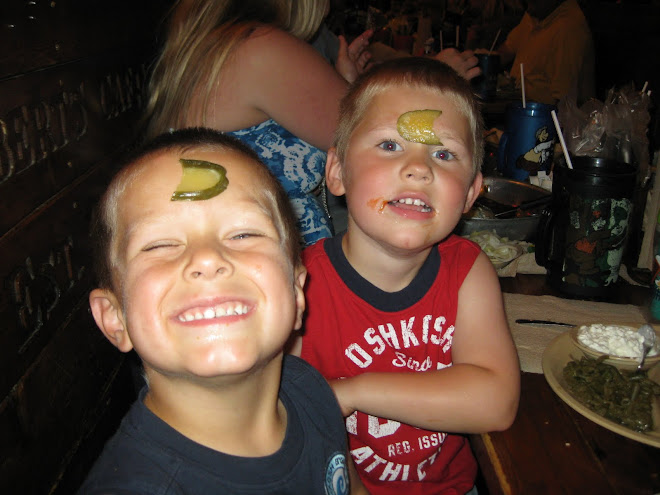 Chace and Levi- you never know when you might need a pickle!
