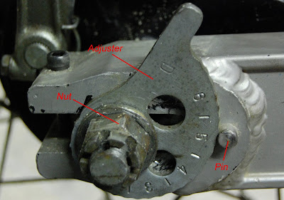 Kawasaki KLR 250 Chain Adjustment Adjusters