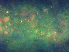 Spitzer's view of an expansive stretch of our Milky Way galaxy.