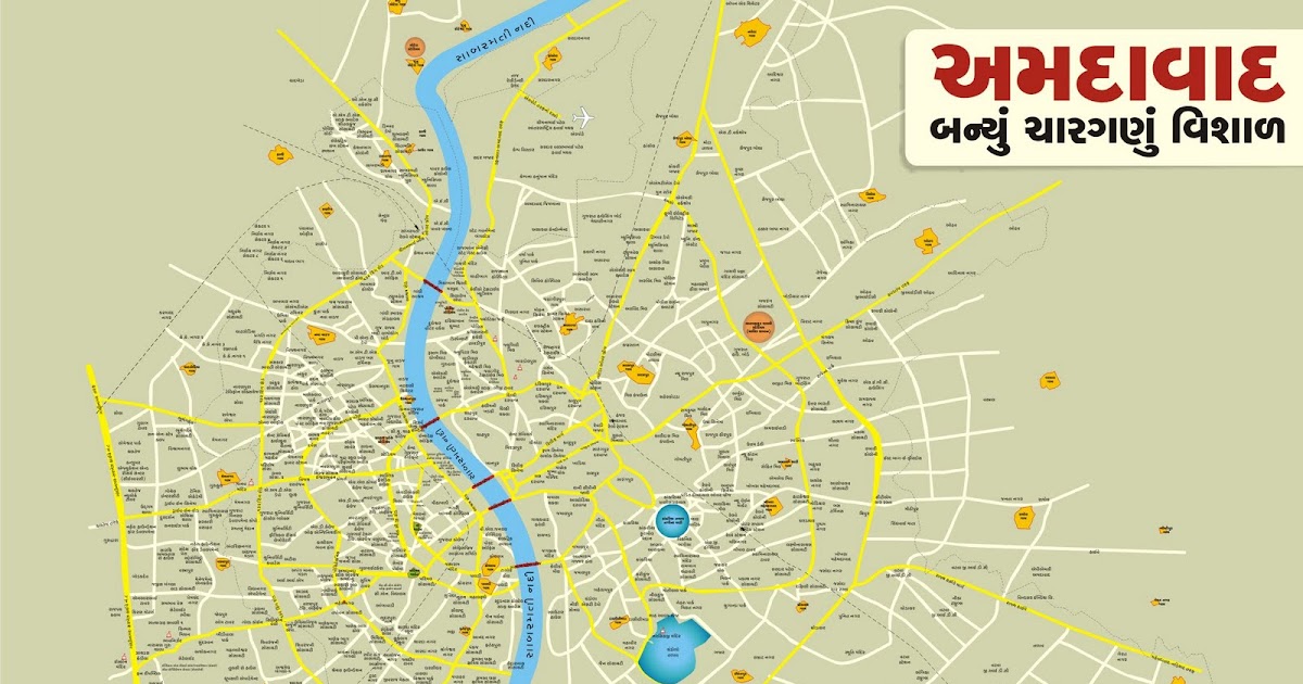 A K DESIGN: Ahmedabad city Map
