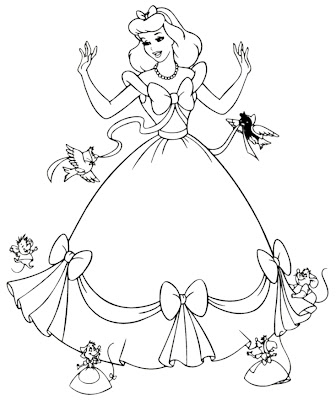 Princesas para Colorir - Cantinho da Criança