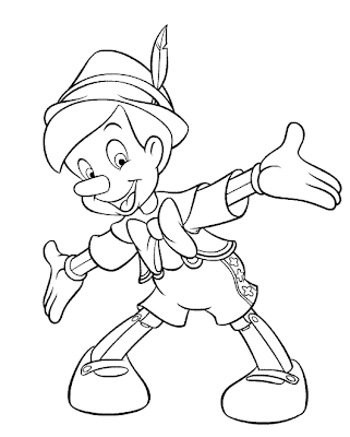 pinóquio desenhos para pintar