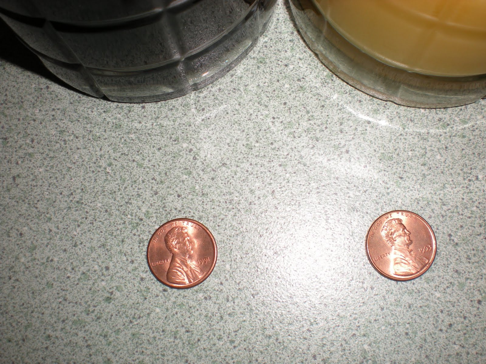 a rusted penny