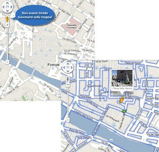 Mappa di Firenze su Street View.