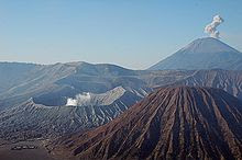 Mount Semeru and Mount Bromo in East Java