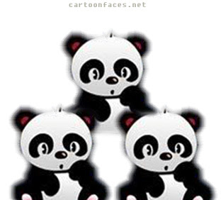 baby panda cartoon