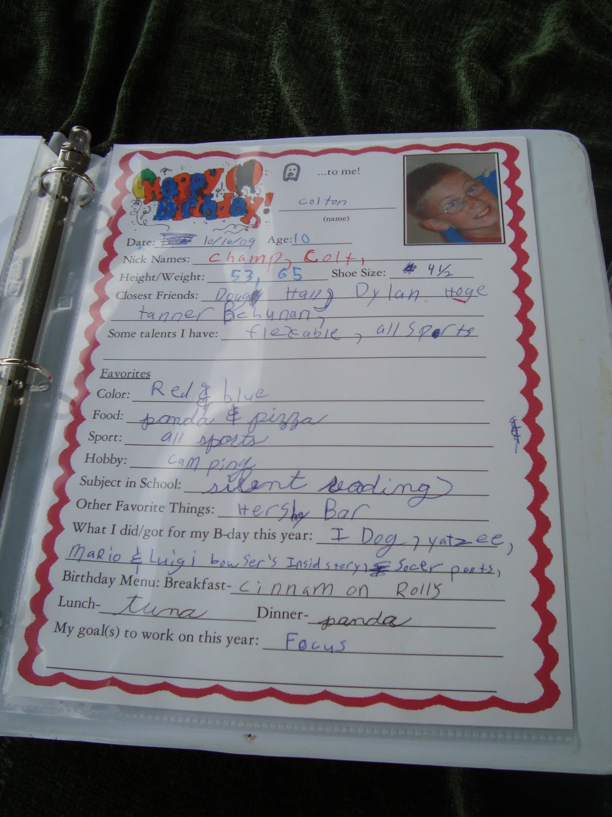 Kids Binders