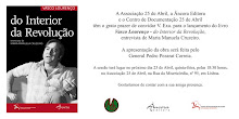 apresentação do livro Vasco Lourenço - do Interior da Revolução. Entrevista de Maria Manuela Cruzei
