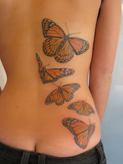 Butterfly and Star Tattoos