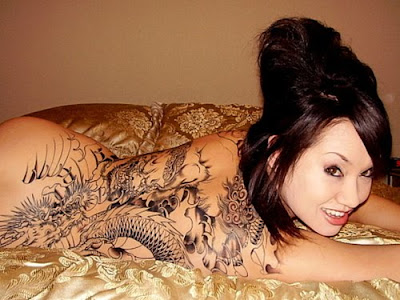 dragon tattoos for women on back. Full Back Dragon Tattoos