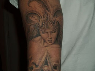 aztec girl picture tattoo