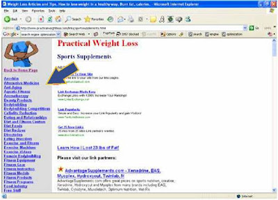 navigation links optimization