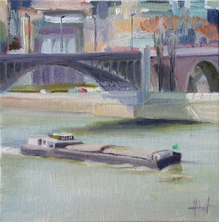 Bridge over the Seine 2 by Liza Hirst