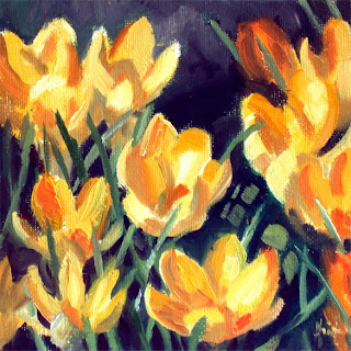 Crocuses by Liza Hirst